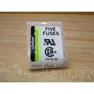 Littelfuse 27301.5 Fuse 1-12A-273 (Pack of 5)