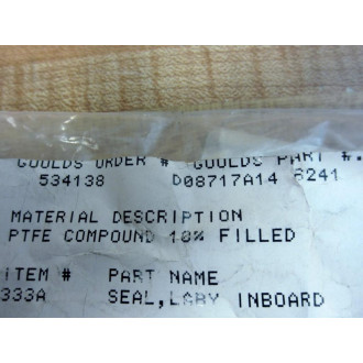 Goulds Pumps D08717A14-6241 ProTech Inboard Laby Seal D08717A146241