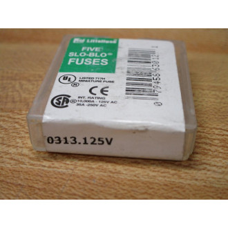 Littelfuse 0313.125V Fuse 313 Spring Element (Pack of 5)