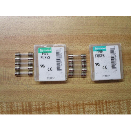 Littelfuse 0217001P Fuse Cross Ref 6F097, 217001 Jagged Wire Element (Pack of 10)