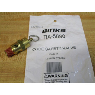 DeVilbiss TIA-5080 ASME Code Safety Valve ST25 14 NPT