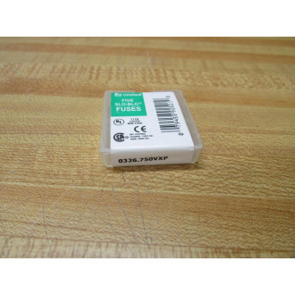 Littelfuse 0326.750VXP Fuse Cross Ref 5LAZ7, 326 White (Pack of 5)