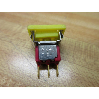 C&K 8121 Push Button Switch Yellow - New No Box