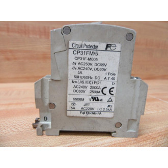 Fuji Electric CP31FM5 Circuit Breaker  CP31FM5 (Pack of 3) - Used Fuji Electric CP31FM5 Circuit Breaker  CP31FM5 (Pack of 3) - Used