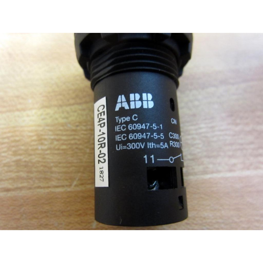 ABB CE4P-10R-02 Red Stop Button 1SFA619551R1051 - New No Box
