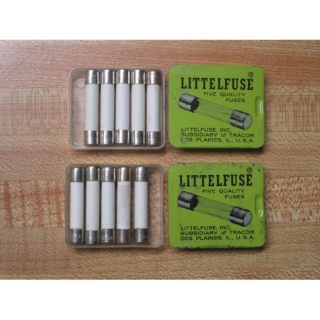 Littelfuse 3AB-8A Fuse Cross Ref 6F046 314 White, 0314008 (Pack of 10)