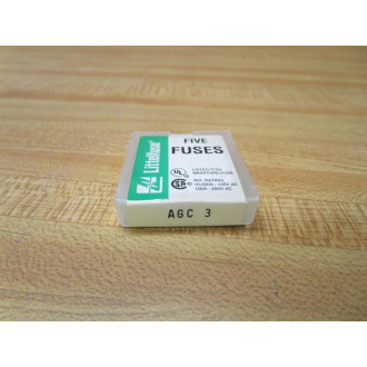 Littelfuse AGC-3 Fuse Cross Ref 2FCG6 312, Jagged Wire Element (Pack of 10)