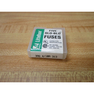 Littelfuse 3AG-410A Fuse 3AG410A 313, Wirewound Element (Pack of 10)