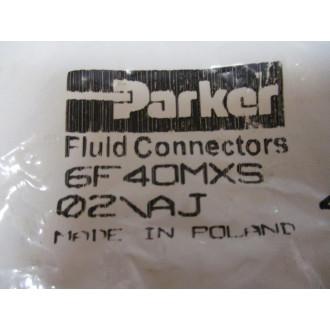 Parker 6F4OMXS 37° Flare, Tube x BSPP Fitting 6F40MXS (Pack of 4)