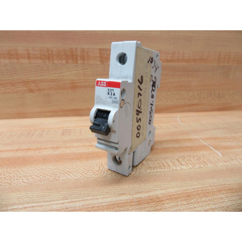 ABB S271 K3A Circuit Breaker 3Amp S271K3A - Used