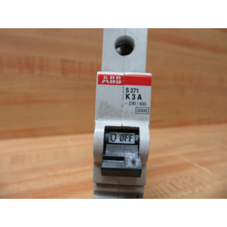 ABB S271 K3A Circuit Breaker 3Amp S271K3A - Used