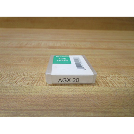 Littelfuse AGX-20 Fuse Cross Ref 1DJ56, 362 Metal Strip Element (Pack of 10)