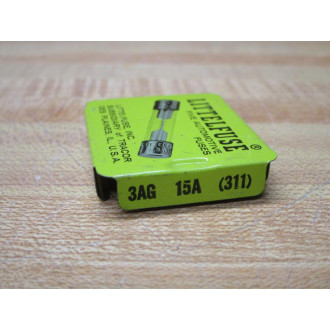 Littelfuse 3AG-15A Fuse Cross Ref 1BZ07 311 Metal Strip Element (Pack of 10)