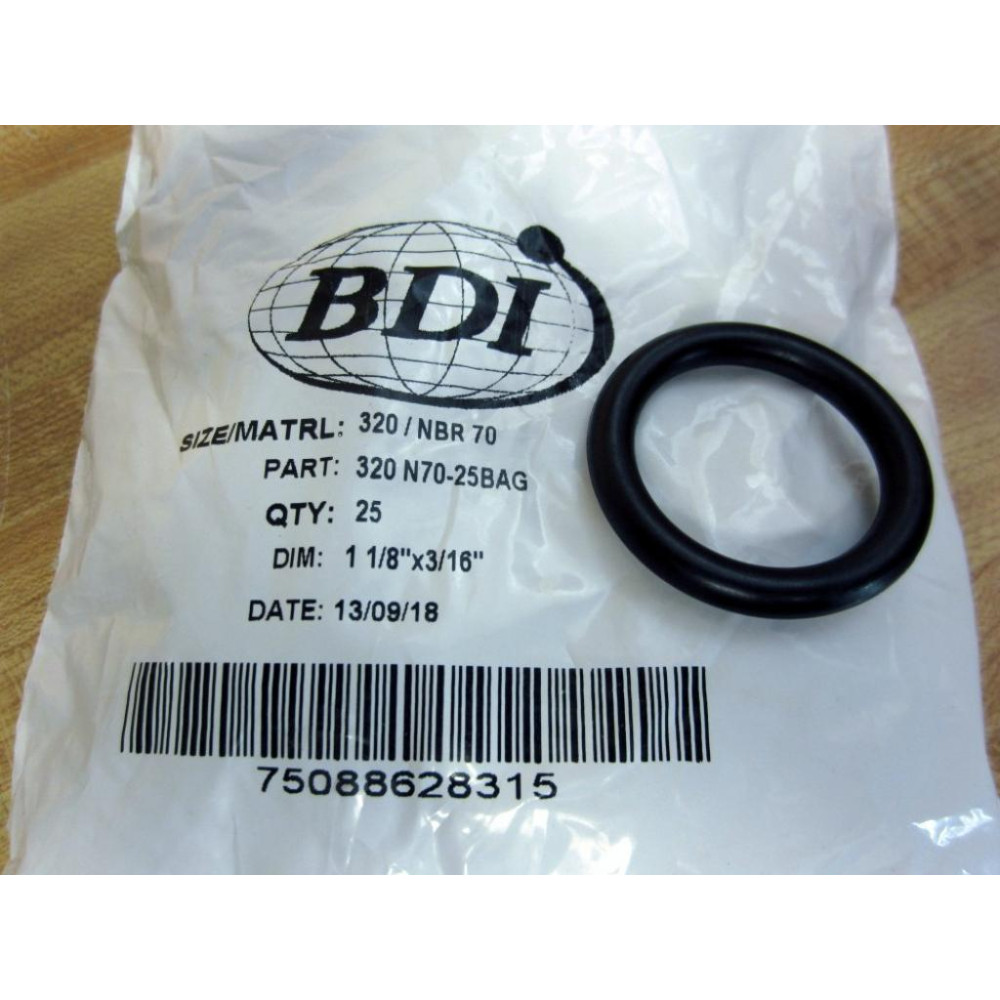 BDI 320N70-25BAG O-Ring 320NBR 70 (Pack of 25)
