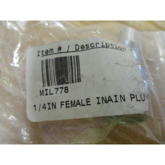 Milton MIL778 Female Plug A-Style 778 (Pack of 26)
