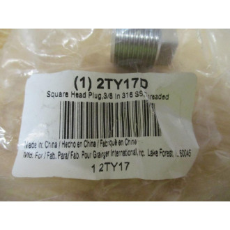 Grainger 2TY17 Square Head Plug 38" 60SQ112N038 (Pack of 5)
