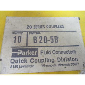 Parker B20-5B Quick Coupler B205B (Pack of 10)