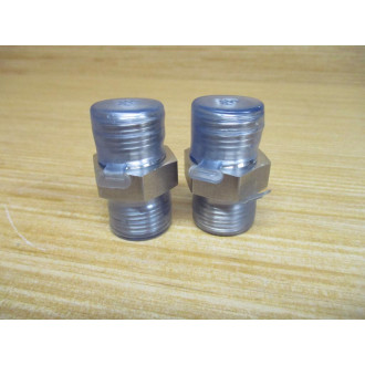 Adaptall SS9000-08-08 BSPP Hex Nipple SS90000808 (Pack of 2) - New No Box