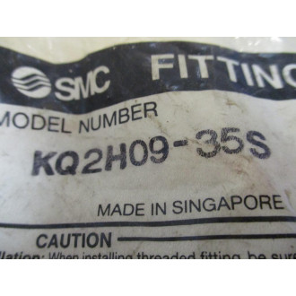 SMC KQ2H09-35S Straight Union KQ2H0935S (Pack of 10)