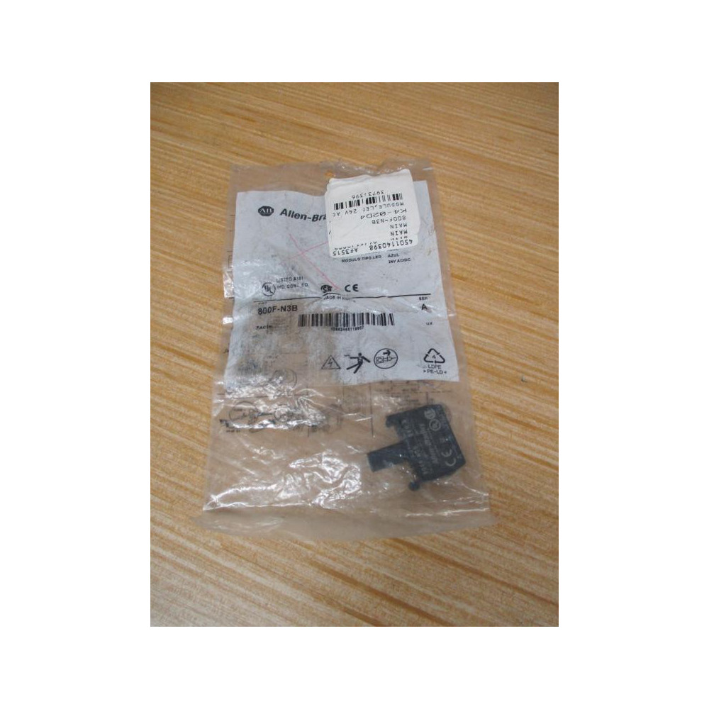 Allen Bradley 800F-N3B Blue LED Module 800FN3B