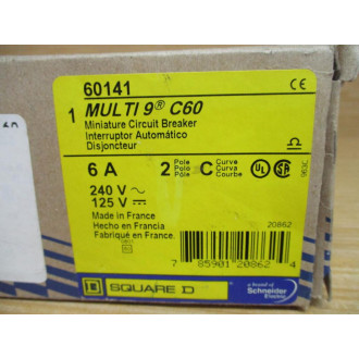 Schneider 60141 Merlin Gerin 6A Breaker Square D MG60141