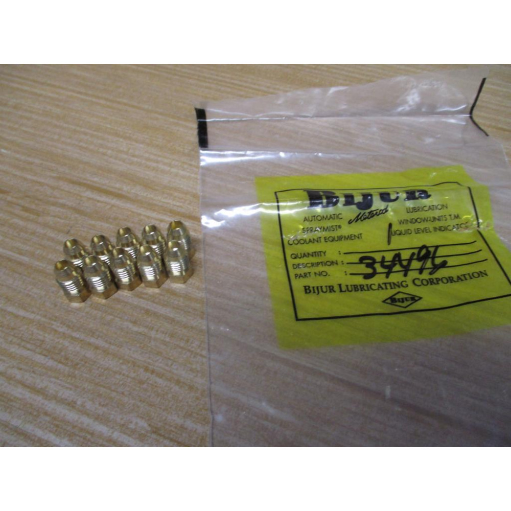 Bijur 34496 Male Hex Plug 516" (Pack of 10)