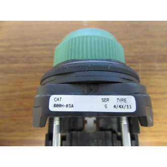 Allen Bradley 800H-R1A Button w800T-XA Green - New No Box