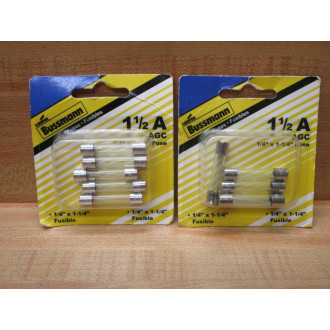 Bussmann AGC 1-12 Bussmann Fuse Cross Ref 4XH41, 3AG Fine Wire (Pack of 10)