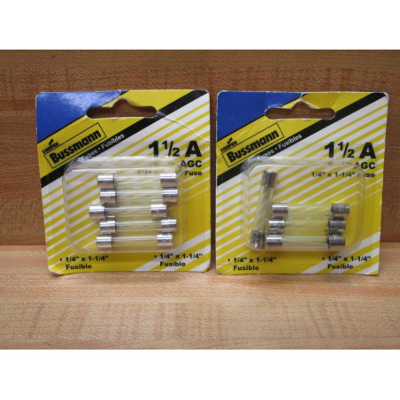 Bussmann AGC 1-12 Bussmann Fuse Cross Ref 4XH41, 3AG Fine Wire (Pack of 10)