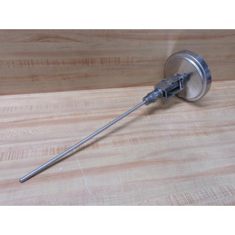 Tel-Tru AA575R 5" S.S. Adjustable Thermometer 50-400° F - 12" Stem