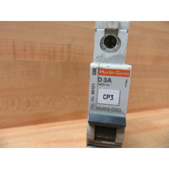 Merlin Gerin 60121 Schneider 3A Breaker Square D MG60121 - Used