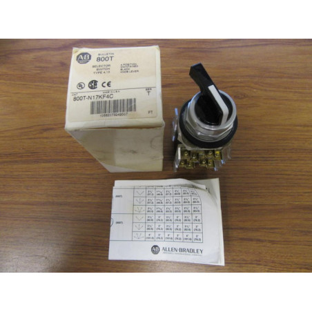 Allen Bradley 800T-N17KF4C Selector Switch