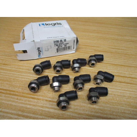 Parker Legris 3199 06 10 Male 90° Elbow 31990610 (Pack of 10)