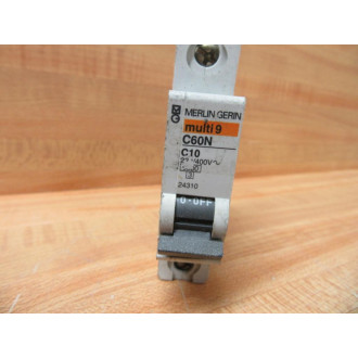 Merlin Gerin 24310 Schneider 10A Breaker Square D MG24310 (Pack of 3) - Used