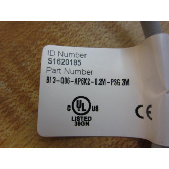 Turck BI3-006-AP6X2-0.2M-PSG3M Sensor S1620185 - New No Box