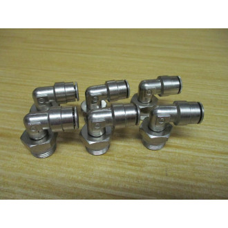 Camozzi P6520-05-06 Male Swivel 90° Elbow P65200506 (Pack of 6) - New No Box