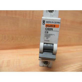 Merlin Gerin 24309 Schneider Breaker 6A MG24309 Square D (Pack of 3) - Used