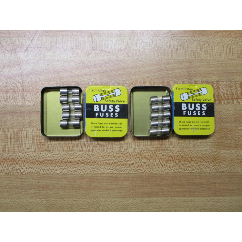 Buss AGA-3 Bussmann Fuse Cross Ref 6AYC3, 1AG (Pack of 10)