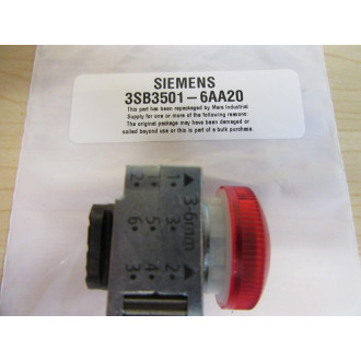 Siemens 3SB3501-6AA20 Red Light 3SB35016AA20