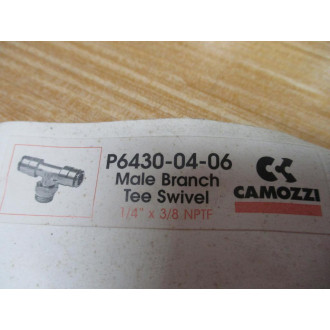 Camozzi P6430-04-06 Male Swivel Branch Tee P64300406 (Pack of 5) - New No Box