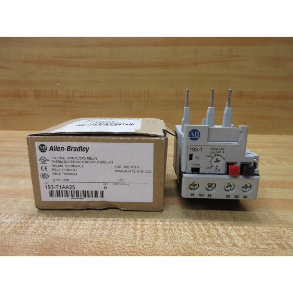 Allen Bradley 193-T1AA25 Thermal Overload Relay 193T1AA25