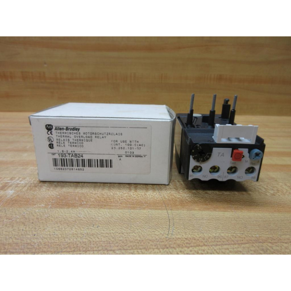 Allen Bradley 193-TAB24 Overload Relay 193TAB24 Series A