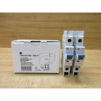 Allen Bradley 1489-M1C050 1P 5A Circuit Breaker 1489M1C050 (Pack of 2)