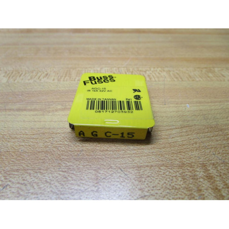 Buss AGC-15 Bussmann Fuse Cross Ref 1BZ07 Fine Wire Element (Pack of 10)