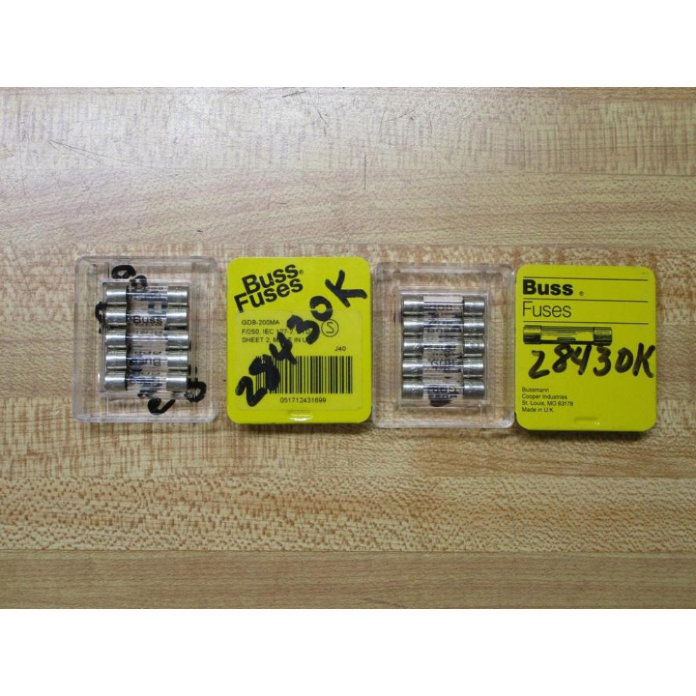 Buss GDB-200MA Bussmann Fuse Cross Ref 1CC64 (Pack of 10)