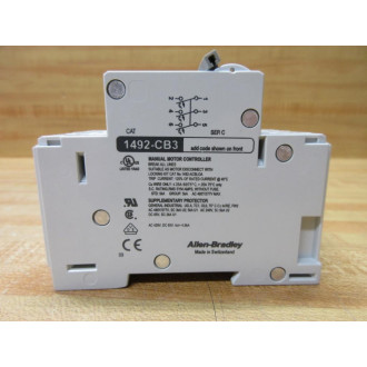 Allen Bradley 1492-CB3-H300 Circuit Breaker 30A 3P 1492CB3H300