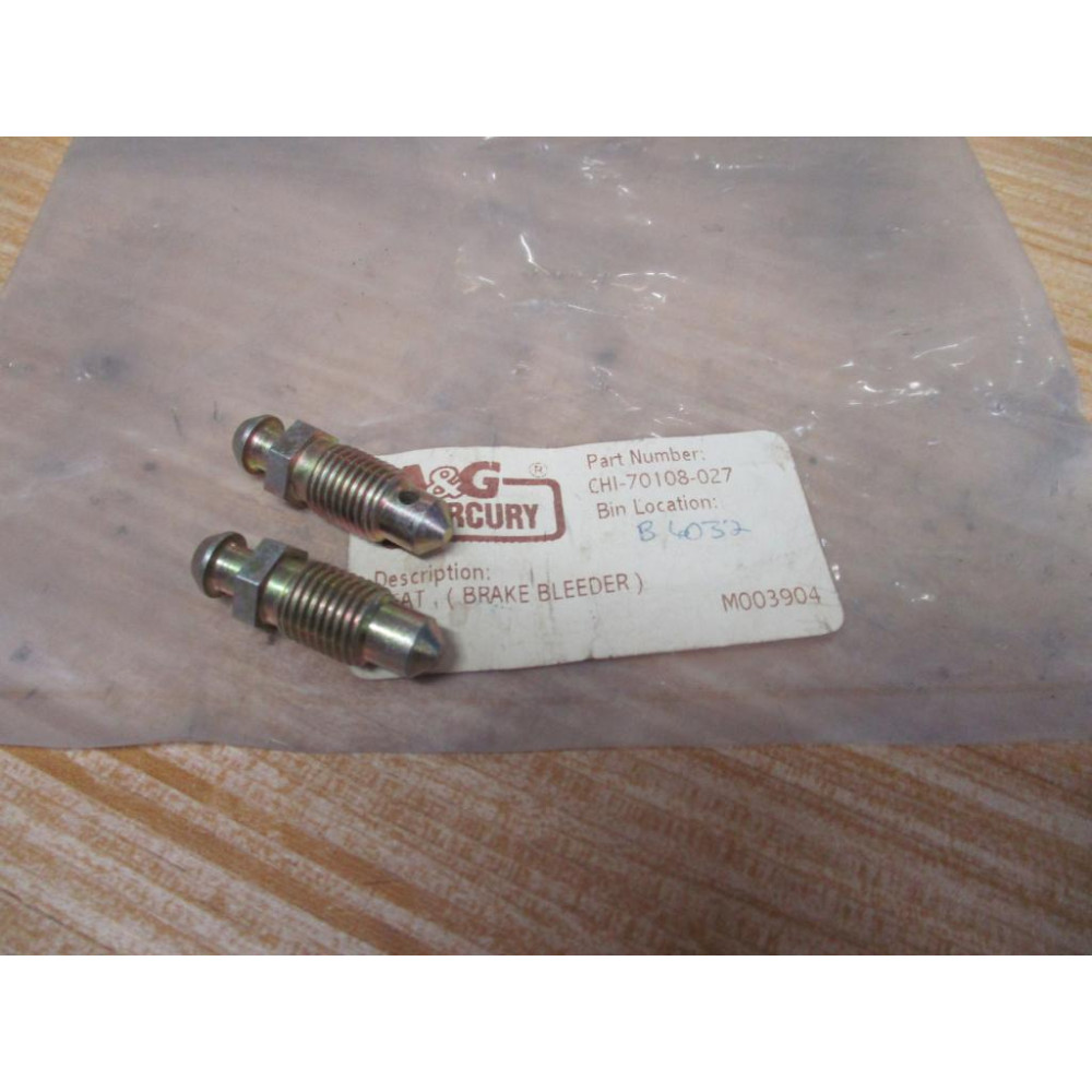A&G Mercury CHI-70105-027 Seat, Brake Bleeder CHI70108027 (Pack of 2)