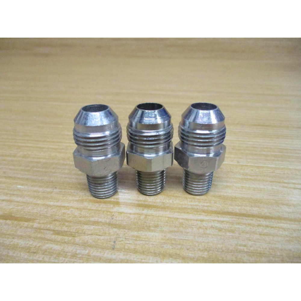 Parker 8-4F3MXS 37°Flare, Tube x BSPT Fitting 84F3MXS (Pack of 3) Parker 8-4F3MXS 37°Flare, Tube x BSPT Fitting 84F3MXS (Pack of 3)