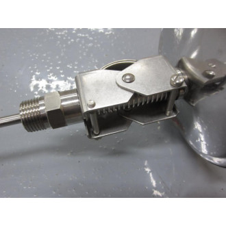 Tel-Tru AA575R 5" S.S. Adjustable Thermometer 50-400° F - 24" Stem