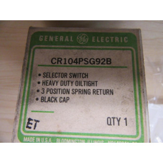 General Electric CR104PSG92B Selector Switch